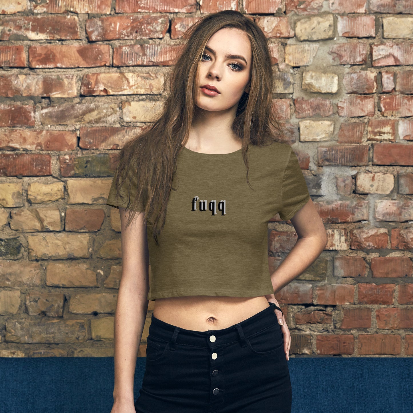 Crop Tee - Olive