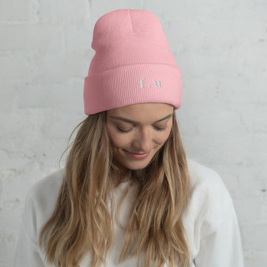 Cuffed Beanie Pink